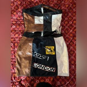 Fashion nova 2 piece skirt set